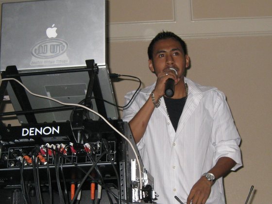 On the mic, September 2008