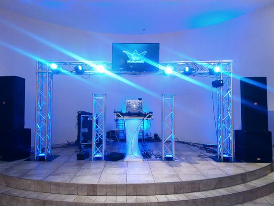 Full setup before doors, 2019